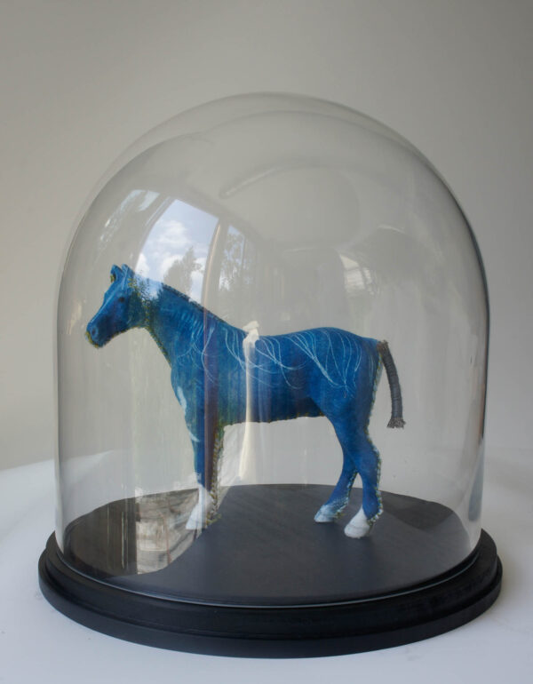 Simple Cyanotype Horse - miniature